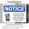 Signmission Conserve Energy Keep Ventilation Sign With Symbol, 10 in W x Rectangle, Vinyl Decal OS-2PACK-NS-D-710-L-10790 - alternate 4